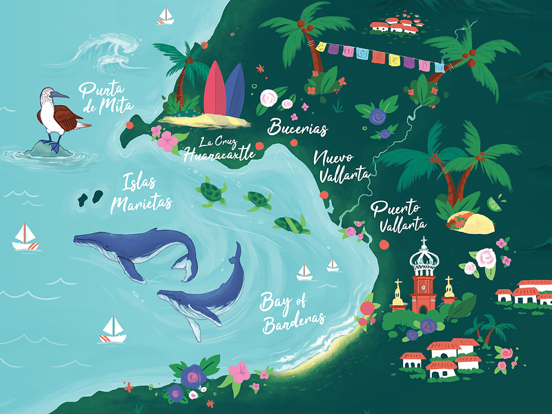 Mexico Map by Alison Galarza on Dribbble