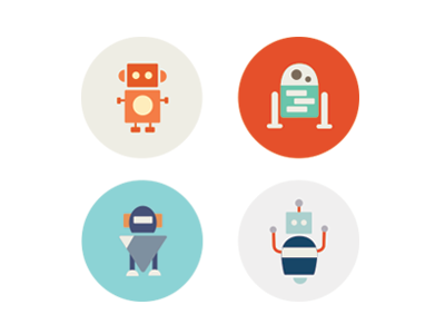 E-learning Avatars avatar avatars blue character orange r2d2 robot robots star wars
