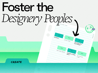 Foster the designery peoples gradient graphic design neon typography