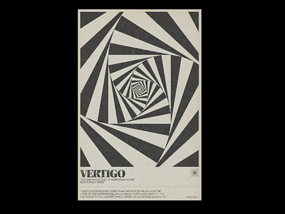 Vertigo design digitalart graphic design illustration poster typography ui vector