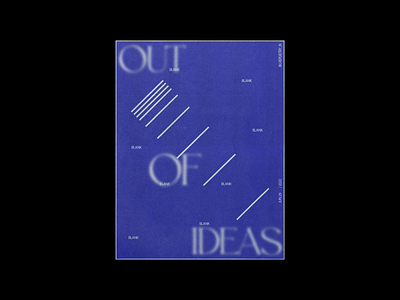 Out of ideas branding design digitalart graphic design illustration poster typography ui vector