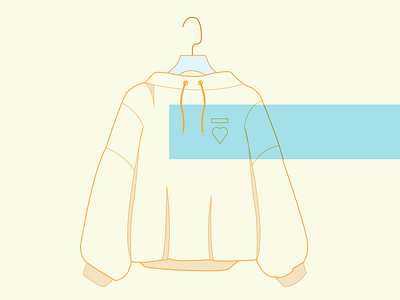 Sweater bright color groovy illustration sweater tones warm