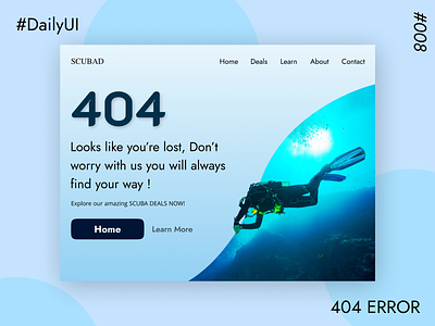 404 Error UI #DailyUI #008 app branding design graphic design illustration logo typography ui ux vector