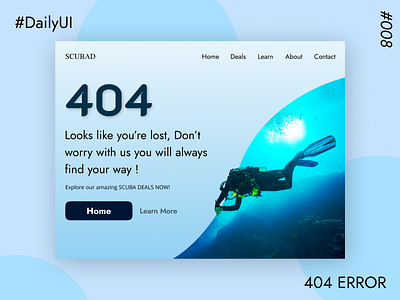 404 Error UI #DailyUI #008