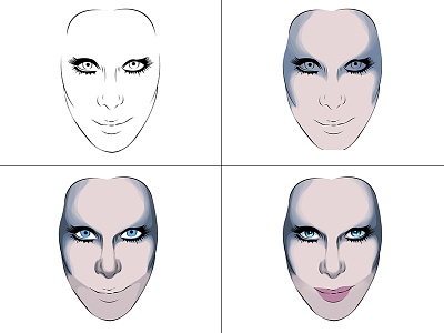 Cher - 2DK Tour Illustration process artist celebrity cher diva face photoshop singer