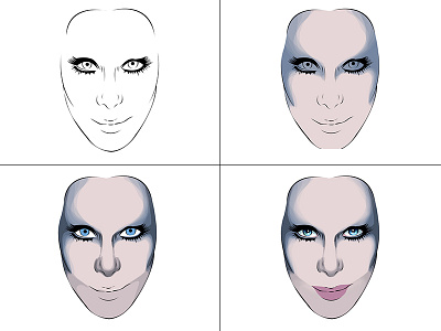 Cher - 2DK Tour Illustration process