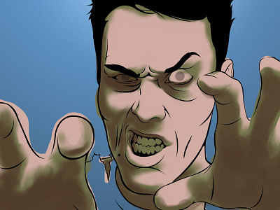 Thiago Araújo Zombie Preview 3 digital painting flyer halloween illustration popart vector zombie