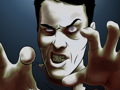 Thiago Araújo Zombie Preview 4 digital painting flyer halloween illustration popart vector zombie