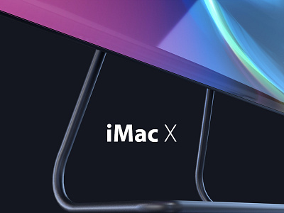 iMac X 3d apple concept design imac iphone iphonex pro prototype render screen x