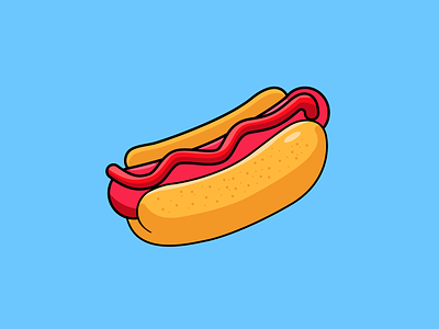 Hotdog Illustration design graphic design illustration vector