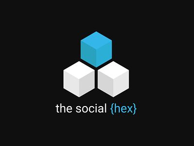 The Social Hex Logo app branding design graphic design illustration logo typography ui ux vector