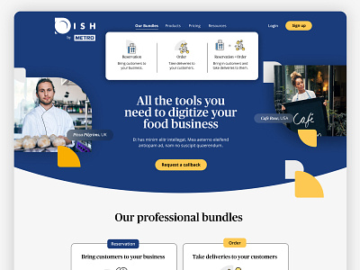 Restaurant Management Hero Page