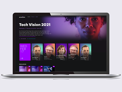 Attendee Experience Design — Virtual Conference landing page ui virtual conference