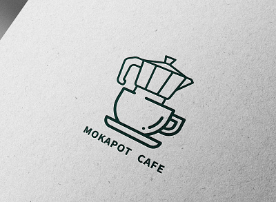 MOKAPOT CAFE LOGO branding graphic design logo