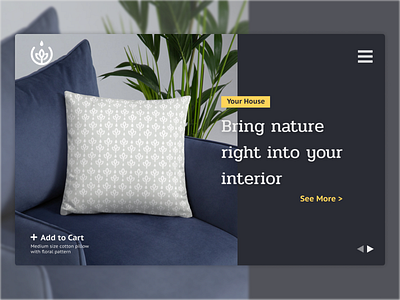 Shop Landing Concept clean horizontal house interface interior landing shop ui website