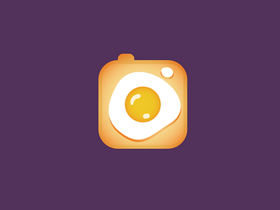 BeMyFoodie Logomark blog camera cute egg food icon insta logo logo design logomark logotype photo toast