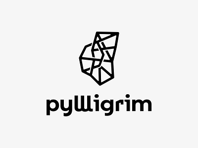 Pyllligrim branding crystal geometric icon impossible shape logo logomark logomarks music