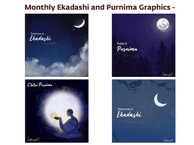 Graphics for Purnima and Ekadashi