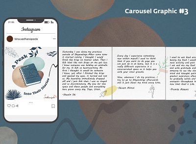 Instagram Carousel brand identity branding carousel contemporary content design diary graphic design illustration instagram logo ui vector