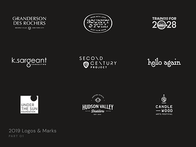 2019 Logos & Marks | Part 01 arts branding branding design cannabis cbd entertainment festival food identitydesign law lettering logo menopause transportation typography vodka warner bros whiskey