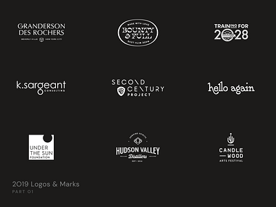 2019 Logos & Marks  |  Part 01