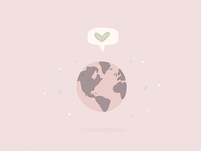 Every day is earth day doodle earthday eco eco friendly illustration love loveplanet pink planet