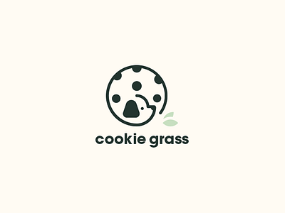 Cookie Grass animal brand cookie dog isotype logo pet