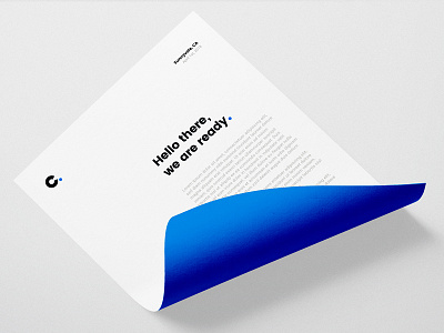 Channel Partners Stationery blue branding identity logo paper stationery type