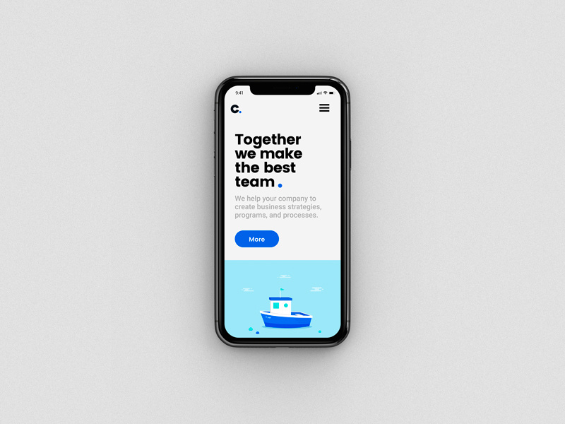 Channel Partners responsive site illustration identity type branding mobile website logo