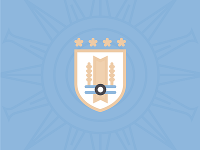 Uruguay badge celeste crest cup icon illustration mundial shield sol uruguay world worldcup