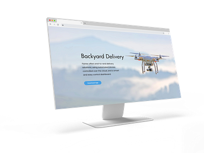 Flytrex Drone Delivery | Landing Page product ui website design
