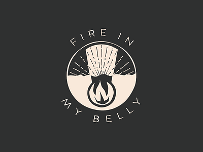 fire in my belly podcast logo art art history belly branding circle contrast fire history lgbt logo podcast queer