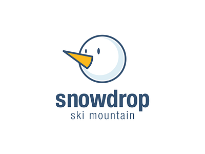 Daily Logo Challenge: 08/50 challenge dailylogochallenge logo ski mountain snow snowdrop snowman