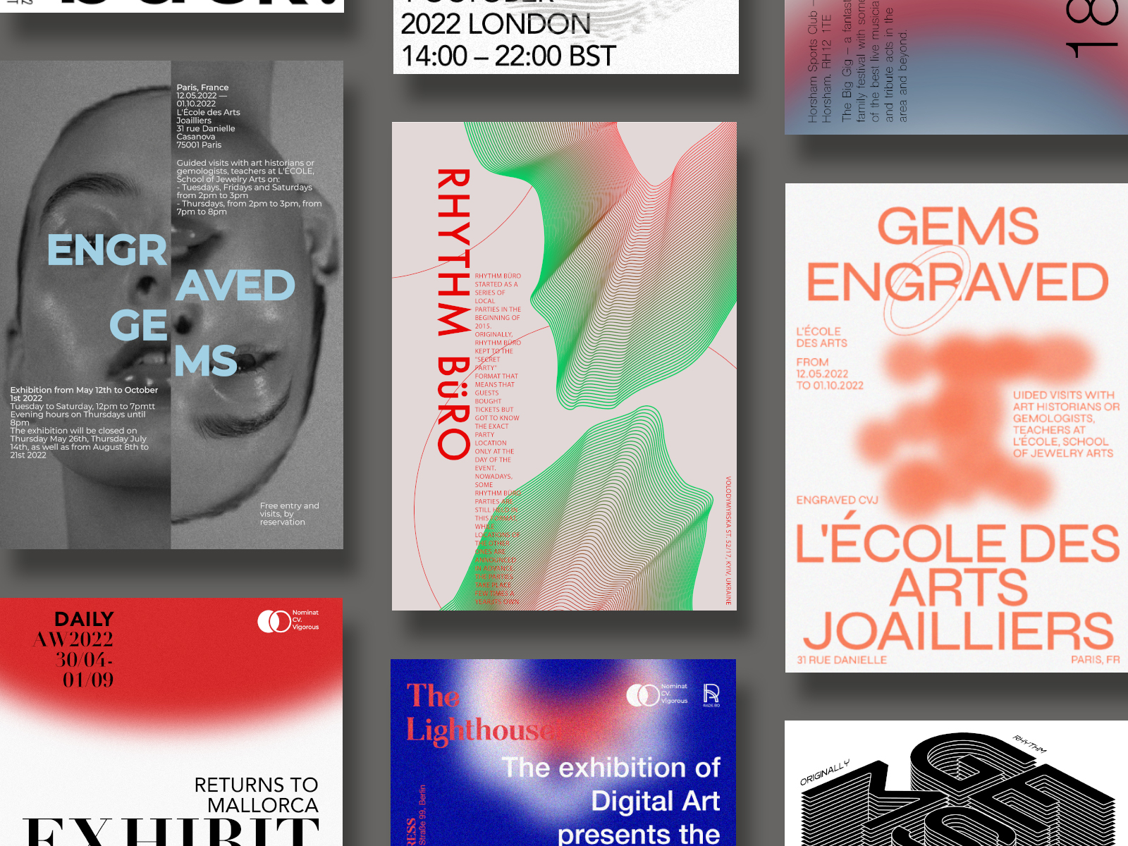 Posters collection 2022/06 by Yana on Dribbble