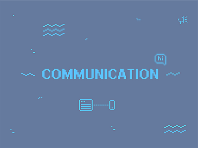 Design = Communication 8 bit bit bubble classic communication design vintage