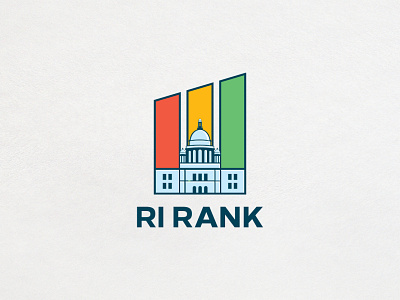 RI Rank Logo Design design icon illustration logo vector