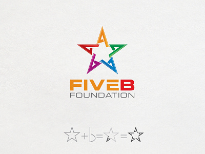 FiveB Foundation Logo design icon logo net typography vector