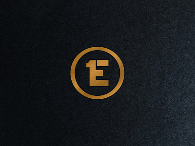 1E Logo Icon design icon logo typography vector