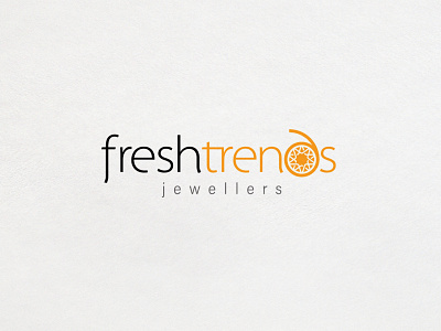 Fresh Trends Jewelry design icon logo typography vector