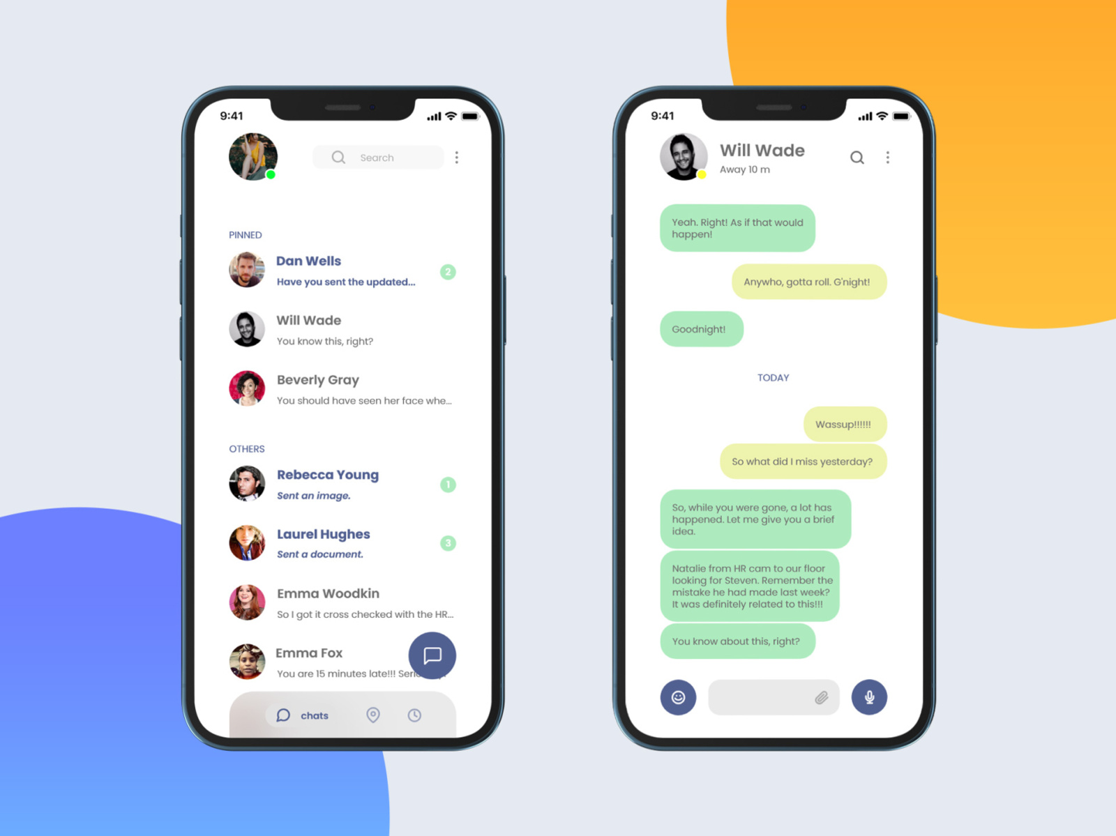 Chat Application UI Design by Raj Poriya on Dribbble