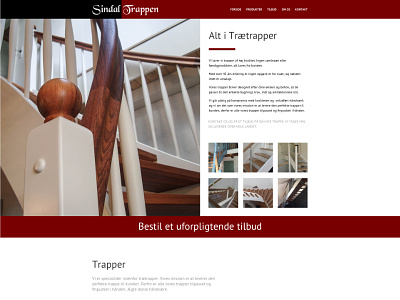 Sindal Trappen stairs webdesign website