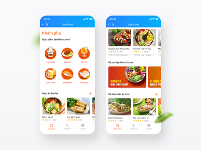 Explore | Local food guide (1 of 4) app carousel collection cuisine daily ui design dribbble explore food home home screen icon illustration interface minimal mobile street food ui uiux vietnam