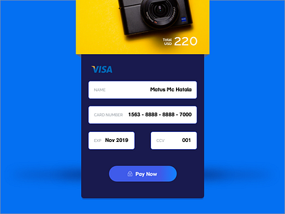 daily ui 2: Credit Card Checkout blue card check out credit daily ui navy ui