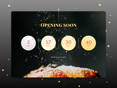 Daily UI 14 | Countdown Timer challenge countdown daily ui restaurant timer ui