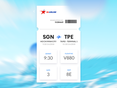 Daily Ui 24 | Boarding Pass