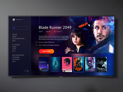 Daily UI 25 | TV App app challenge daily ui movie tv ui