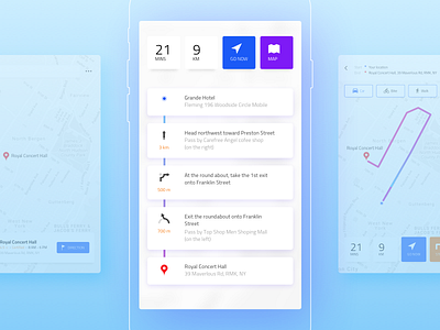 Daily UI 29 | Map challenge daily ui direction map minimal step ui