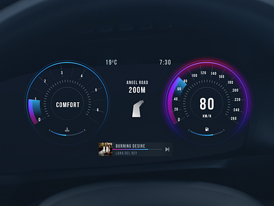 Daily Ui 34 | Car Interface car challenge daily ui interface ui wishlist