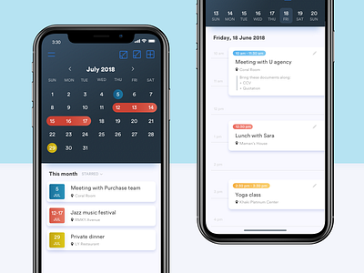 Daily Ui 38 | Calendar