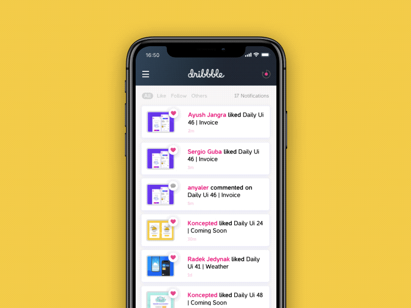 Daily Ui 49 | Notification